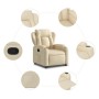 Sillón reclinable elevable de tela color crema von , Sessel - Ref: Foro24-3204491, Preis: 265,91 €, Rabatt: %