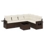Juego de sofás de jardín 7 piezas con cojines ratán PE marrón von , Gartensets - Ref: Foro24-3220222, Preis: 468,49 €, Rabatt: %