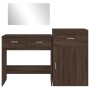 Juego de tocador de 3 piezas madera de ingeniería marrón roble de , Conjuntos de muebles para dormitorios - Ref: Foro24-32765...