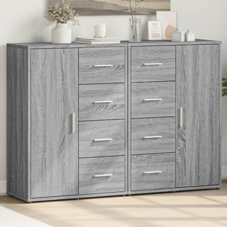 Aparadores 2 uds madera de ingeniería gris Sonoma 60x31x84 cm von , Sideboards - Ref: Foro24-3276593, Preis: 208,05 €, Rabatt: %