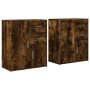 Aparador de madera de ingeniería 2 uds roble ahumado 60x31x70cm von , Sideboards - Ref: Foro24-3276564, Preis: 143,81 €, Raba...