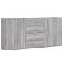 Aparadores 3 uds madera de ingeniería gris Sonoma 60x31x84 cm by , Sideboards - Ref: Foro24-3276579, Price: 245,61 €, Discoun...