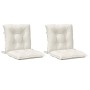Cojines silla respaldo bajo 2 ud tela crema melange 100x50x7 cm von , Kissen für Stühle und Sofas - Ref: Foro24-4002385, Prei...
