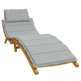 Cojín para tumbona tela gris claro melange 186x58x3 cm von , Kissen für Stühle und Sofas - Ref: Foro24-4002476, Preis: 38,51 ...
