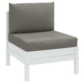 Cojines para sofá de palets 2 uds tela gris oscuro melange von , Kissen für Stühle und Sofas - Ref: Foro24-4002642, Preis: 60...