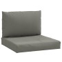 Cojines para sofá de palets 2 uds tela gris oscuro melange by , Cushions for chairs and sofas - Ref: Foro24-4002642, Price: 6...