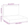 Cojines para sofá de palets 2 uds tela gris oscuro melange by , Cushions for chairs and sofas - Ref: Foro24-4002642, Price: 6...