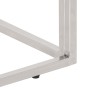 Mesa consola acero inoxidable plateado y vidrio templado de , Mesas auxiliares - Ref: Foro24-349995, Precio: 174,24 €, Descue...