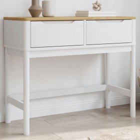 Mesa consola FLORO madera maciza de pino blanco 89,5x36,5x73 cm von , Seitentische - Ref: Foro24-374021, Preis: 129,97 €, Rab...