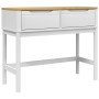 Mesa consola FLORO madera maciza de pino blanco 89,5x36,5x73 cm de , Mesas auxiliares - Ref: Foro24-374021, Precio: 132,72 €,...