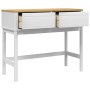 Mesa consola FLORO madera maciza de pino blanco 89,5x36,5x73 cm de , Mesas auxiliares - Ref: Foro24-374021, Precio: 132,72 €,...