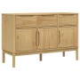Aparador FLORO madera maciza de pino marrón cera 114x43x74 cm von , Sideboards - Ref: Foro24-374023, Preis: 216,00 €, Rabatt: %