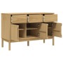 Aparador FLORO madera maciza de pino marrón cera 114x43x74 cm de , Aparadores - Ref: Foro24-374023, Precio: 219,23 €