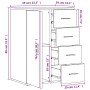 Aparadores 2 uds madera de ingeniería roble marrón 59x39x80 cm by , Sideboards - Ref: Foro24-3276636, Price: 201,31 €, Discou...