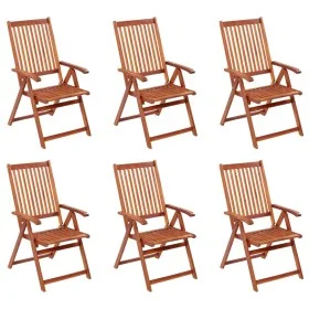 Folding garden chairs 6 pcs solid acacia wood by vidaXL, Garden chairs - Ref: Foro24-3065516, Price: 382,93 €, Discount: %