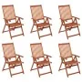 Klappbare Gartenstühle 6 Stück aus massivem Akazienholz von vidaXL, Gartenstühle - Ref: Foro24-3065516, Preis: 382,93 €, Raba...
