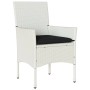 Set comedor jardín 7 pzas cojines ratán sintético vidrio blanco von , Gartensets - Ref: Foro24-3278582, Preis: 513,08 €, Raba...