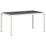 Set comedor jardín 7 pzas cojines ratán sintético vidrio blanco von , Gartensets - Ref: Foro24-3278582, Preis: 513,08 €, Raba...