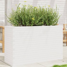 Jardinera madera maciza de pino blanco 110x40x68,5 cm de , Maceteros y jardineras - Ref: Foro24-3282495, Precio: 255,02 €, De...