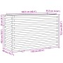 Jardinera madera maciza de pino blanco 110x40x72,5 cm von , Töpfe und Pflanzgefäße - Ref: Foro24-3282600, Preis: 271,37 €, Ra...