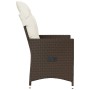 Sillón reclinable de jardín con cojines ratán sintético marrón by , Garden chairs - Ref: Foro24-365639, Price: 115,06 €, Disc...