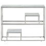Mesa consola acero inoxidable plateado y vidrio templado de , Mesas auxiliares - Ref: Foro24-350011, Precio: 140,42 €, Descue...