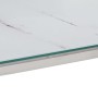 Mesa consola acero inoxidable plateado y vidrio templado de , Mesas auxiliares - Ref: Foro24-350011, Precio: 140,42 €, Descue...