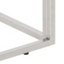 Mesa consola acero inoxidable plateado y vidrio templado de , Mesas auxiliares - Ref: Foro24-350011, Precio: 140,42 €, Descue...