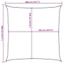 Toldo de vela cuadrado HDPE azul 160 g/m² 3,6x3,6 m de , Sombrillas - Ref: Foro24-311495, Precio: 35,72 €, Descuento: %