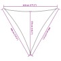 Toldo de vela triangular HDPE amarillo 160 g/m² 4,5x4,5x4,5 m by , Umbrellas - Ref: Foro24-311590, Price: 29,31 €, Discount: %