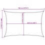 Toldo de vela rectangular HDPE naranja 160 g/m² 6x7 m by , Umbrellas - Ref: Foro24-311689, Price: 96,36 €, Discount: %