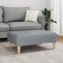 Reposapiés de tela gris claro 77x55x31 cm by , Ottomans - Ref: Foro24-4007371, Price: 69,61 €, Discount: %