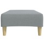 Reposapiés de tela gris claro 77x55x31 cm by , Ottomans - Ref: Foro24-4007371, Price: 69,61 €, Discount: %