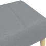 Reposapiés de tela gris claro 77x55x31 cm by , Ottomans - Ref: Foro24-4007371, Price: 69,61 €, Discount: %