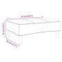 Reposapiés de tela gris claro 77x55x31 cm by , Ottomans - Ref: Foro24-4007371, Price: 69,61 €, Discount: %