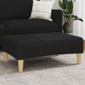 Reposapiés de tela negro 77x55x31 cm de , Otomanas - Ref: Foro24-4007373, Precio: 68,59 €, Descuento: %
