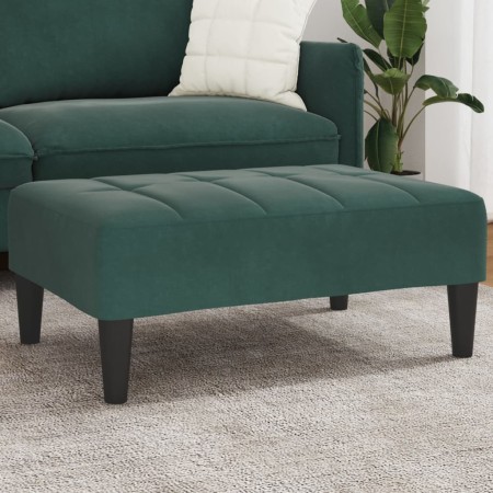 Fußstütze aus dunkelgrünem Samt 77x55x31 cm von , Osmanen - Ref: Foro24-4007386, Preis: 68,72 €, Rabatt: %