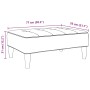 Fußstütze aus dunkelgrünem Samt 77x55x31 cm von , Osmanen - Ref: Foro24-4007386, Preis: 68,72 €, Rabatt: %