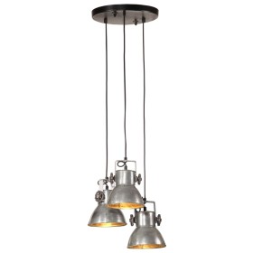 Lámpara colgante plateado vintage 25 W E27 30x30x100 cm de , Lámparas - Ref: Foro24-371855, Precio: 63,32 €, Descuento: %