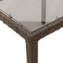 Set comedor jardín 9 pzas cojines ratán sintético vidrio marrón von , Gartensets - Ref: Foro24-3278589, Preis: 731,45 €, Raba...