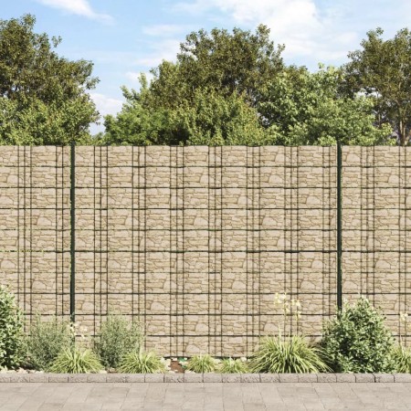 Pantalla de privacidad jardín PVC look piedra beige 35x0,19 m von , Zaunpaneele - Ref: Foro24-4005542, Preis: 39,86 €, Rabatt: %