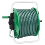 Carrete de manguera de pie con set racores PVC verde 0,75" 20 m de , Soporte de manguera de jardín - Ref: Foro24-3281513, Pre...