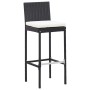 Mesa y sillas bar jardín 9 pzas ratán sintético y madera negro von , Gartensets - Ref: Foro24-49566, Preis: 679,31 €, Rabatt: %