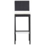 Mesa y sillas bar jardín 9 pzas ratán sintético y madera negro de , Conjuntos de jardín - Ref: Foro24-49566, Precio: 688,95 €