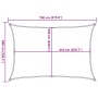 Toldo de vela poliéster oxford 100% gris claro 7x6 m von , Sonnenschirme - Ref: Foro24-4000557, Preis: 114,37 €, Rabatt: %