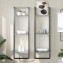 Estantería de pared 3 niveles madera gris Sonoma 30x25x100 cm de , Estantes y estanterías - Ref: Foro24-836306, Precio: 34,70 €