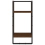 Estantes pared con barras 4 pzas madera ingeniería marrón roble by , Shelves and shelves - Ref: Foro24-836312, Price: 43,26 €...