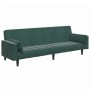 Sofá cama de 2 plazas con taburete terciopelo verde oscuro by , Sofas - Ref: Foro24-3258135, Price: 340,22 €, Discount: %