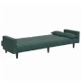 Sofá cama de 2 plazas con taburete terciopelo verde oscuro by , Sofas - Ref: Foro24-3258135, Price: 340,22 €, Discount: %