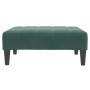 Sofá cama de 2 plazas con taburete terciopelo verde oscuro by , Sofas - Ref: Foro24-3258135, Price: 340,22 €, Discount: %